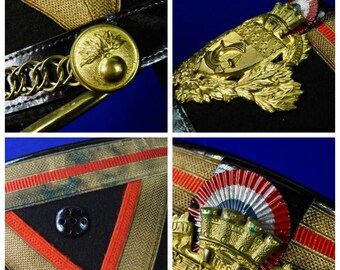 Ｆフランス軍＊１８８４年型シャコ帽章（実物） Fフランス軍＊1884年型シャコ帽章（実物）