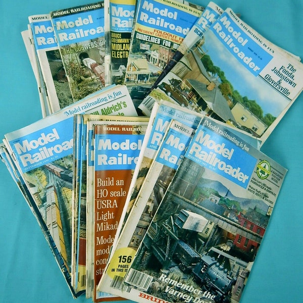 Lot of 26 Vintage US Model Railroader Magazine 1977 1978 1979 1980 1981
