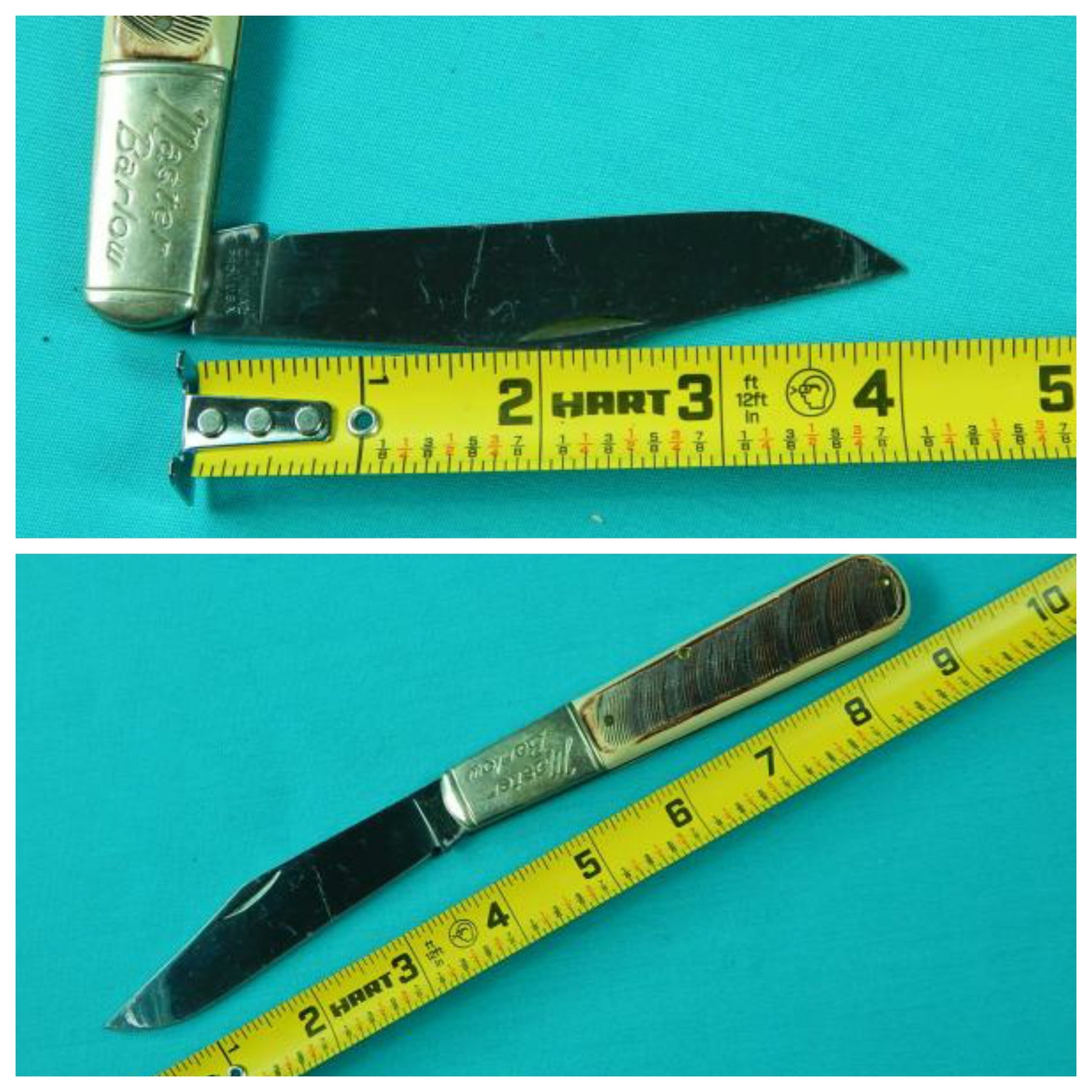 Vintage US Novelty Knife Co. Master Barlow Large Folding Etsy