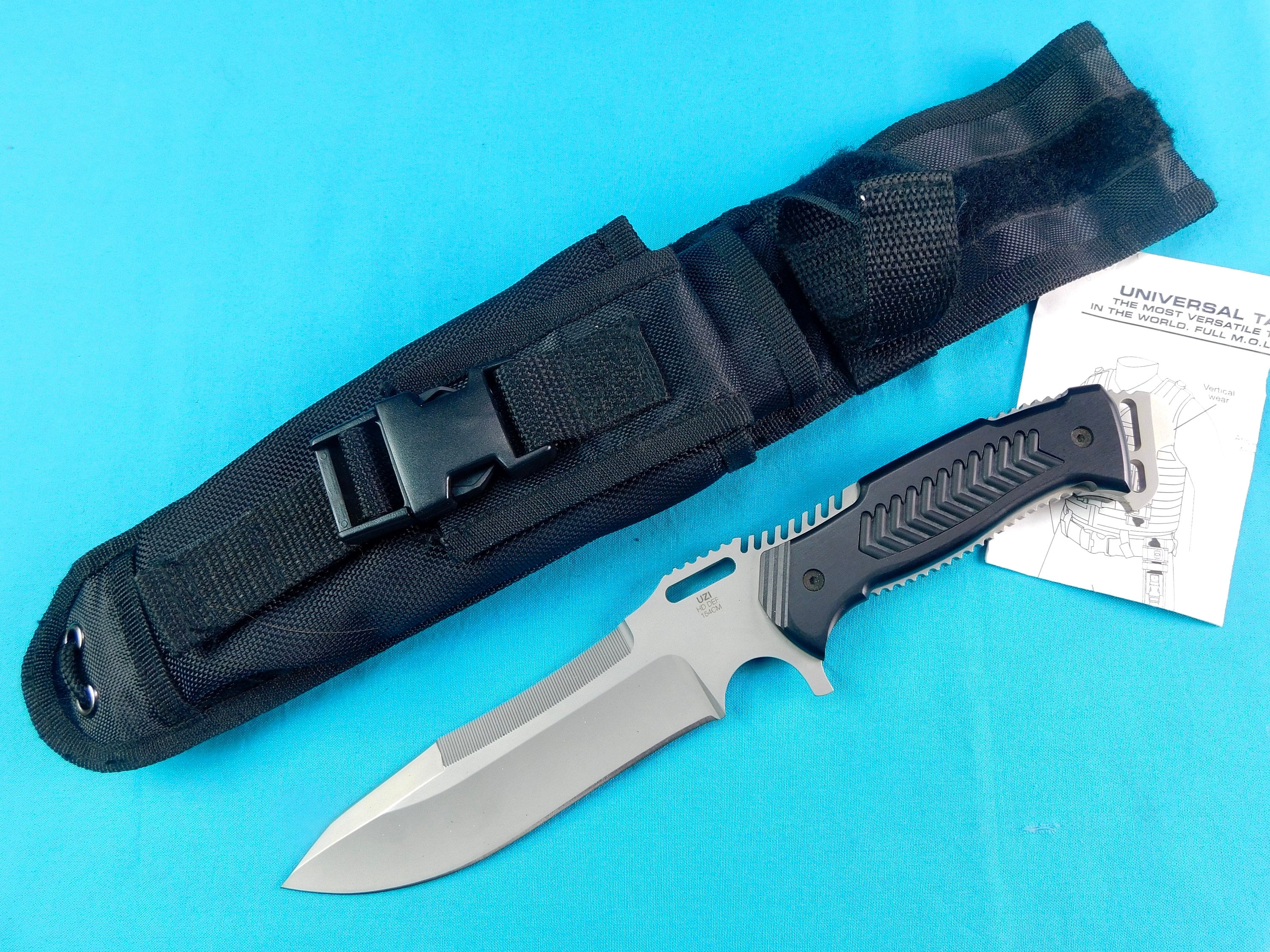 US Made 2005 UZI Cryo Edge Defender Tactical Survival Knife W 