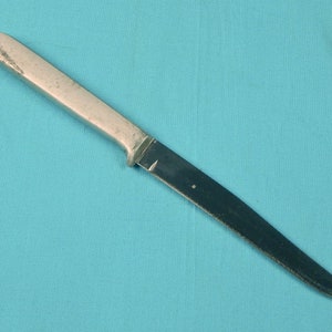 Vintage Old Small Aluminum Handle Hunting Knife A