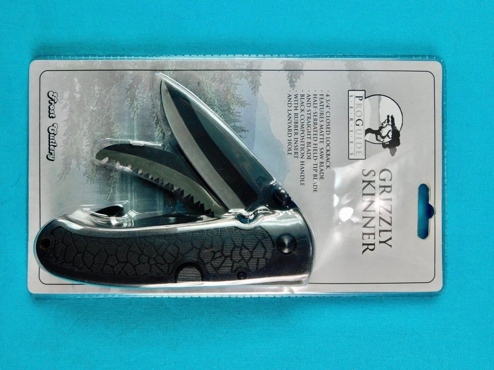 Frost Cutlery 16-180B Pro Guide Series Grizzly Skinner Folding