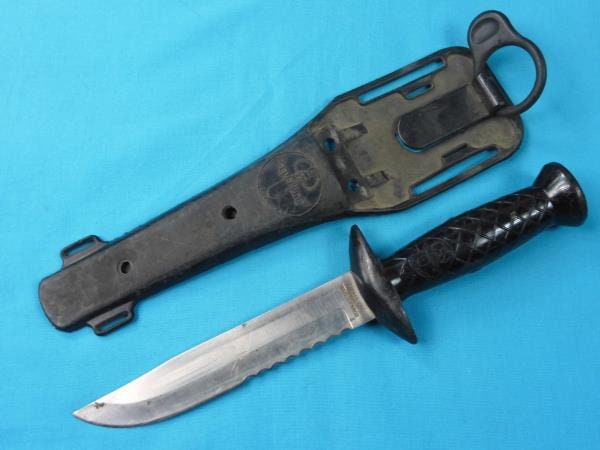 Vintage Japan Made Aqua-lung Diving Diver's Knife W/ Scabbard -  Canada