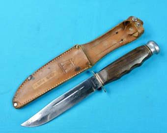 Vintage Japan Japanese Monarch 2172 Hunting Knife w/ Sheath