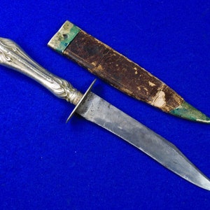 Antique Old 19 Century US Civil War Hunting Knife w/ Sheath Gift for Hunter Gift for Him Gift for collector