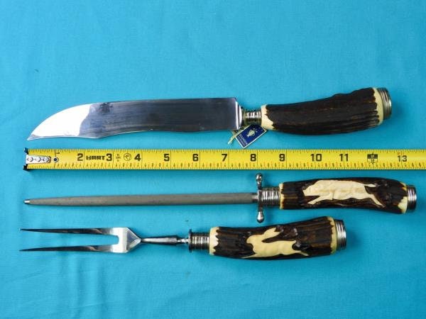 Vintage Germany German Baron Solingen Carving Set Knife Fork