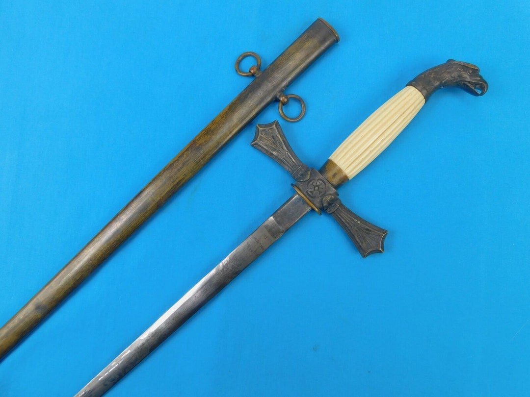 アクセサリー 1900's/freemason/sword chain Knights of St. John Masonic Sword Eagle Guard Chain 37.5
