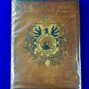 Antique 19c 1895 Bismarck-Denkmal für das Deutsche Volk For German People Book