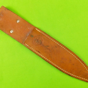 Vintage US Olsen OK Leather Sheath Scabbard for Sport Throwing Knife