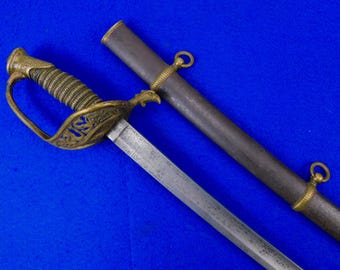 US Civil War German Blade Cavalry Officer's Presentation Grade Sword w/ Scabbard
