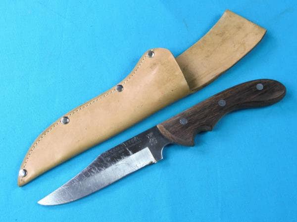 【気質アップ】 Vintage Japan Etsy - Sheath W/ Knife Hunting MX-1 Maxam Made その他