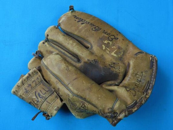 Vintage Old Baseball Glove Mitt Sonnett Big Liague Etsy