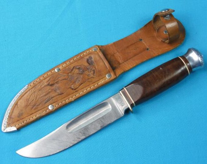 Vintage German Germany York Cutlery Solingen 545 Hunting Knife W/ Sheath Etsy