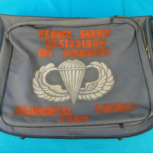 US WW2 Leed&#39;s Tested Air Force Officer&#39;s Flight Bag Military Suitcase Trunk