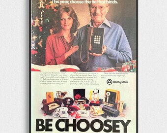 Vintage Bell System Telephone Advertisement 1978 | Retro Telephone Decor | Original Bell Phone Ad