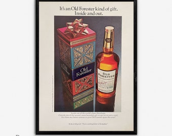 OLD FORESTER Bourbon Vintage Ad Holiday Gift for Bourbon - Etsy