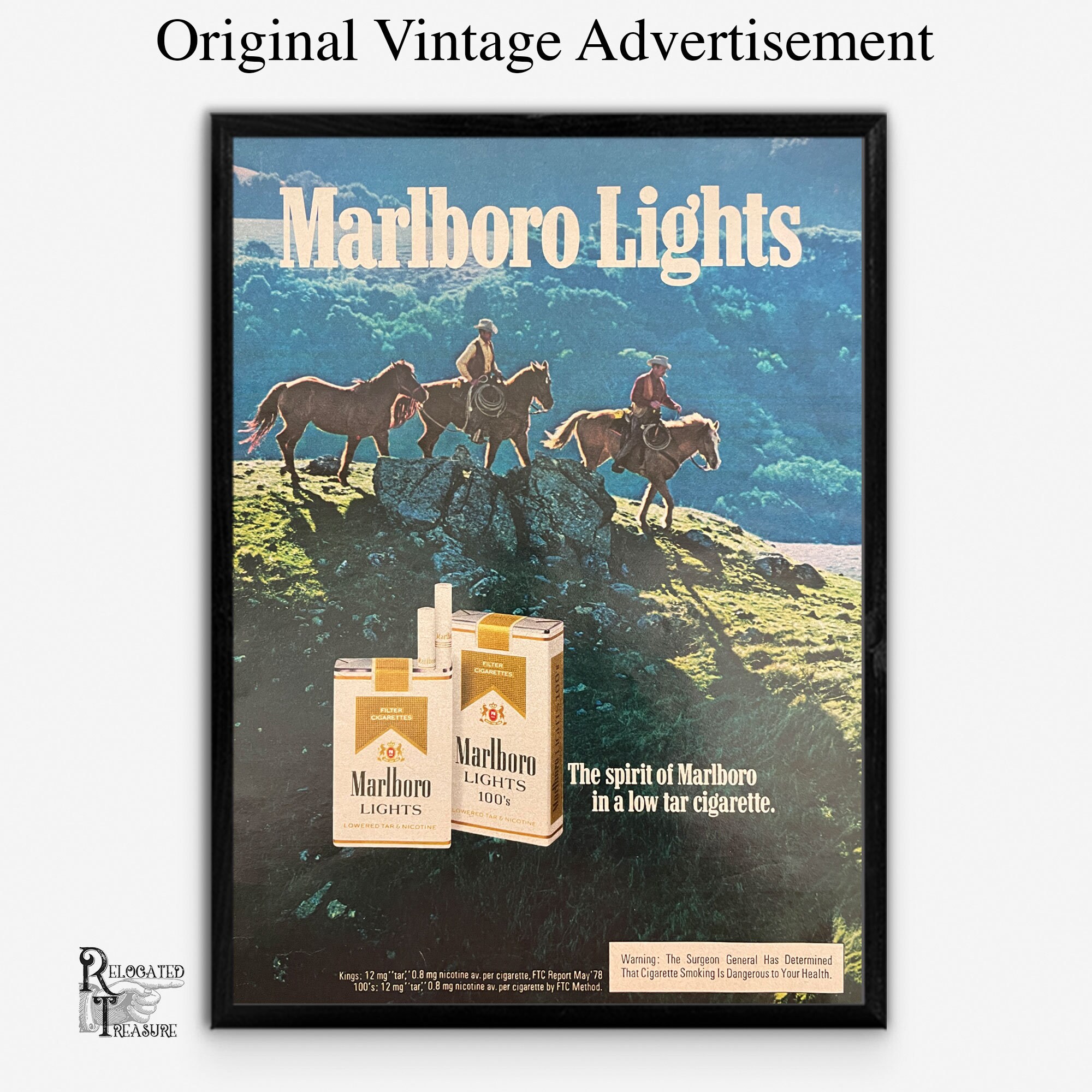 Ultra Lights VINTAGE RARE MARLBORO LIGHT MENTHOL LIGHTER | #487528110 Lightest Marlboro With Menthol Flavor Australia