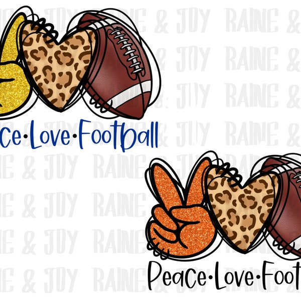 Peace love football png, Super bowl png, Téléchargements de conceptions de sublimation, Football png, fichiers png pour sublimation, Super bowl 2022 png