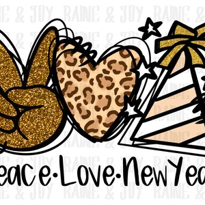 Pace amore capodanno png, Capodanno png, 2023 png, nuovo anno Sublimazione disegni download, file png per sublimazione, Arcobaleno png, file png