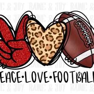 Peace love football png, Descargas de diseños de Red Football Sublimation, Fútbol png, archivos png para sublimación, descargas de Sublimation Designs