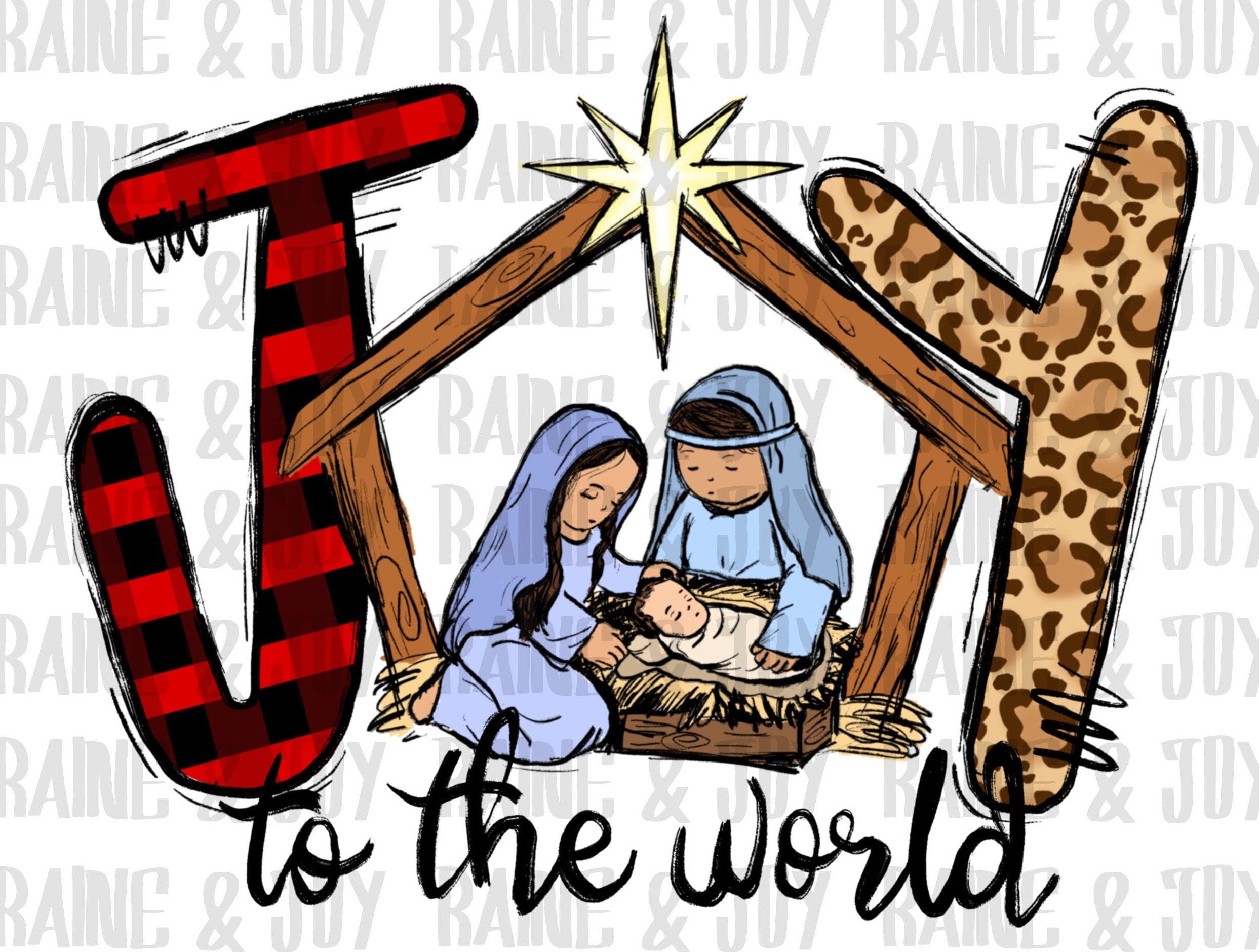 Joy to the World Png Christmas Png Christmas Sublimation - Etsy