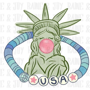 Pulseira da Estátua da Liberdade dos EUA png, crianças Merica png, 4 de julho png, arquivos png de quatro de julho para sublimação, design de sublimação