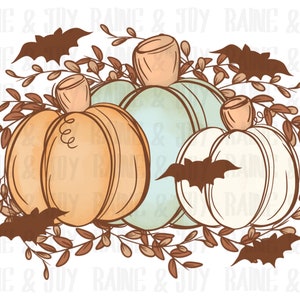 calabazas de otoño png, png de Halloween, png de calabaza, png de otoño, png de Acción de Gracias, descargas de diseños de sublimación, archivos png para sublimación, png