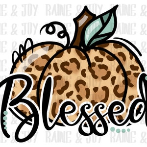 Gesegnetes png, Leopard Kürbis png, Thanksgiving png, Herbst png, Herbst Designs png, Sublimation Designs Downloads, png Dateien für Sublimation
