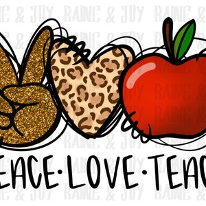 Paz amor enseñar png, Volver a la escuela png, Escuela png, Enseñanza Sublimación diseños descargas, Profesor png, png png archivos png para sublimación
