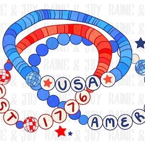 Amerika vriendschapsarmband png, klein kind Merica png, 4 juli png, 4 juli png-bestanden voor sublimatie, sublimatie ontwerp, png-bestand