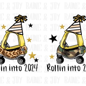 Rollin into 2023 png, Nouvel An png, 2023 png, enfants png, Téléchargements de conceptions de sublimation, fichiers png pour la sublimation, Conceptions de sublimation pour enfants