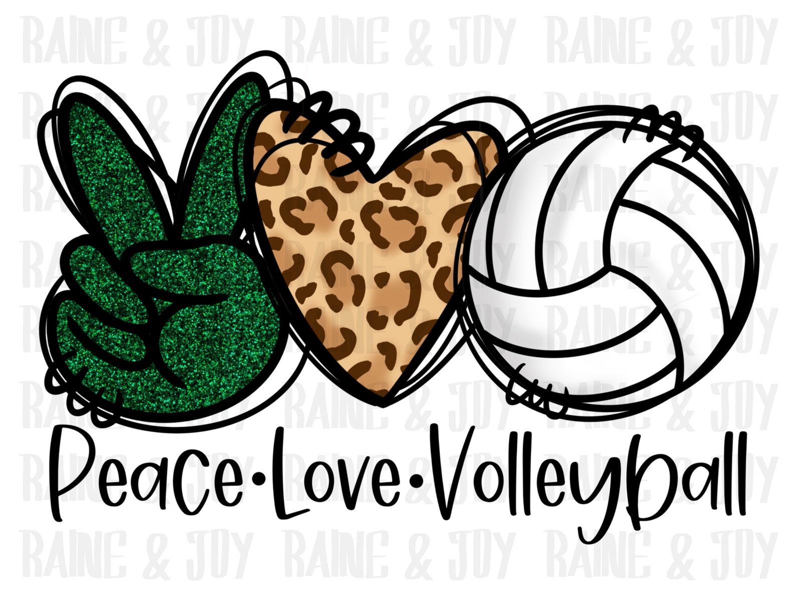 Peace Love Volleyball Png Volleyball Sublimation Designs - Etsy