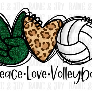 Peace love volleyball png, Volleyball Sublimation designs downloads, Volleyball png, png volleyball, Green png, png files for sublimation