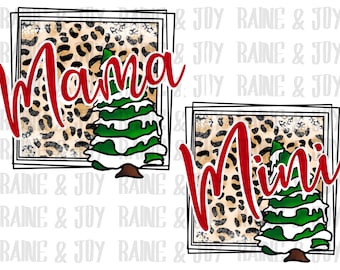 Leopard Mama png, Christmas png, Mini png, Holliday png, Mama mini png, Sublimation designs downloads, png files for Sublimation, png files