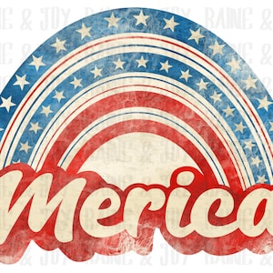 Vintage Merica png, Retro Merica png, Merica png, 4th of July png, 4th of July png files for Sublimation, Sublimation design, png files