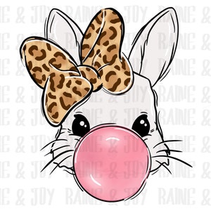 Bubble gum bunny png, Bunny png, Bubble gum png, Easter png, Girls png, kids png, Sublimation designs downloads, png files for sublimation