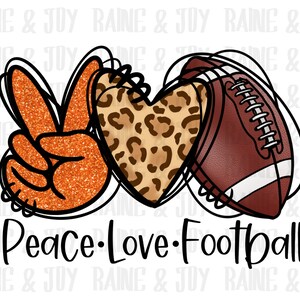 Peace love football png, Super bowl png, Descargas de diseños de sublimación, Fútbol png, archivos png para sublimación, Sublimación de fútbol