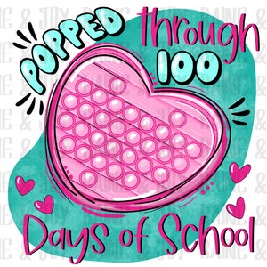 Poppin mijn weg door 100 dagen school png, 100 dagen school png, Pop it png, sublimatie ontwerpen downloads, png-bestanden voor sublimatie