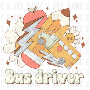 School Bus driver png, Bus driver png, Teacher png, back to school png, school sublimation designs downloads, png files for sublimation, png