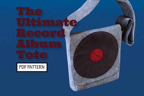vinyl record tote bag