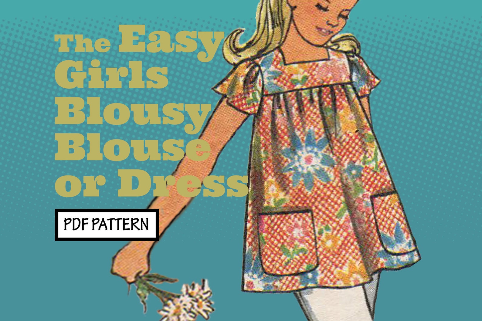 Vintage Sewing PATTERN Easy Girls Boho Blousy Blouse Pullover - Etsy