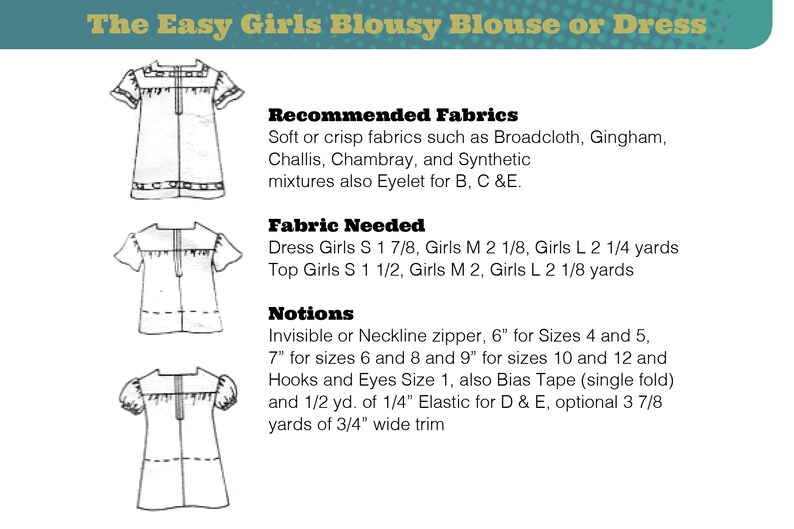 Vintage Sewing PATTERN Easy Girls Boho Blousy Blouse Pullover Pockets ...