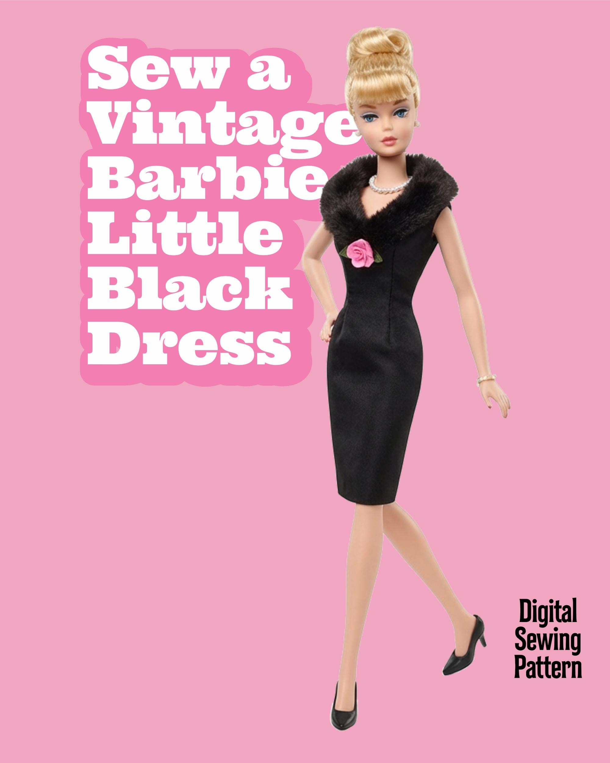 Vintage Barbie Black Dress - Etsy Vintage Barbie Black Dress - Etsy