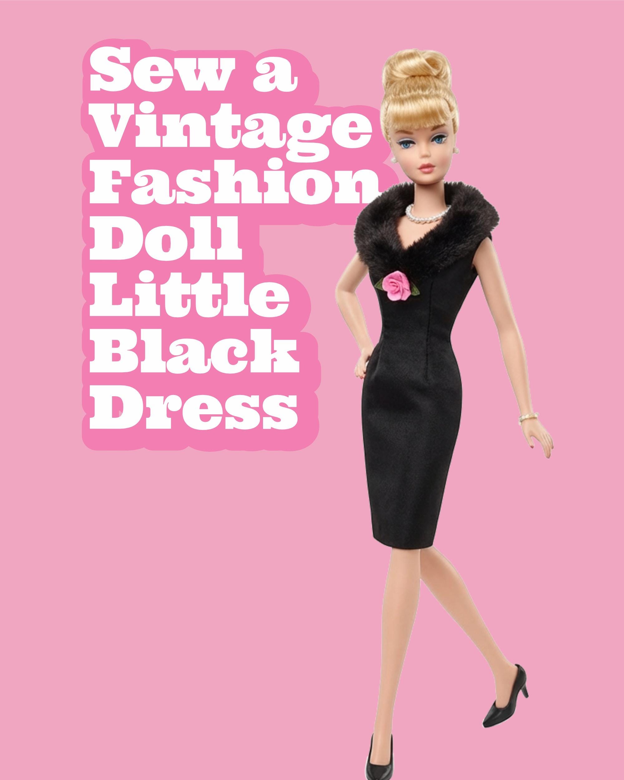 barbie little black dress Doll this dress is perfect mens Ready To Wear - SIZE:Ted Size 3 (UK 12/US 8) barbie all black outfit