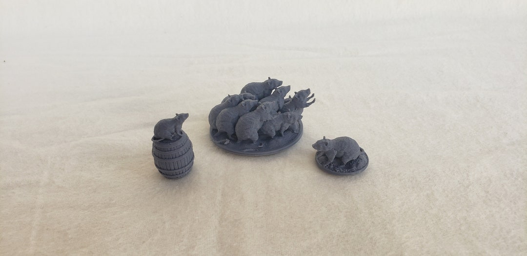 Rat Set 1 - 28mm Scale Rat Figures for Tabletop Gaming - D&D ...