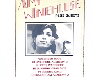 Amy Winehouse Plus Guest concert Ticket Metal sign