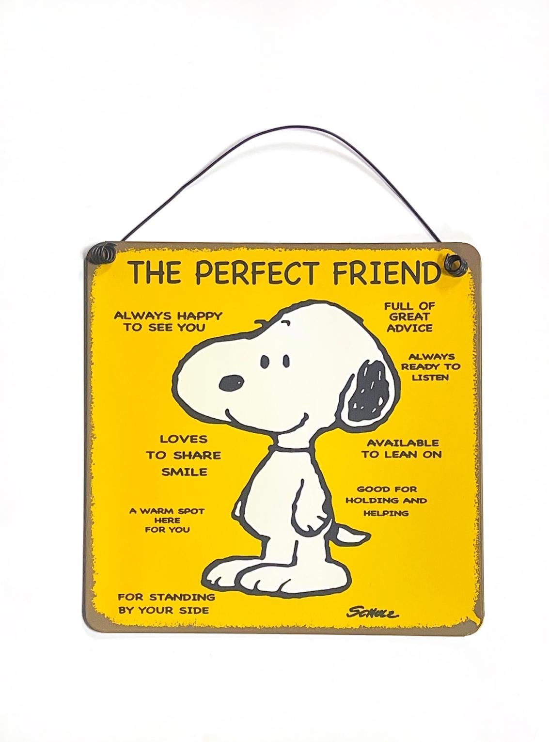 Snoopy My Friend Metal Hanging Sign - Etsy