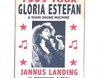 Gloria Estefan 1993 Florida concert Ticket Metal sign