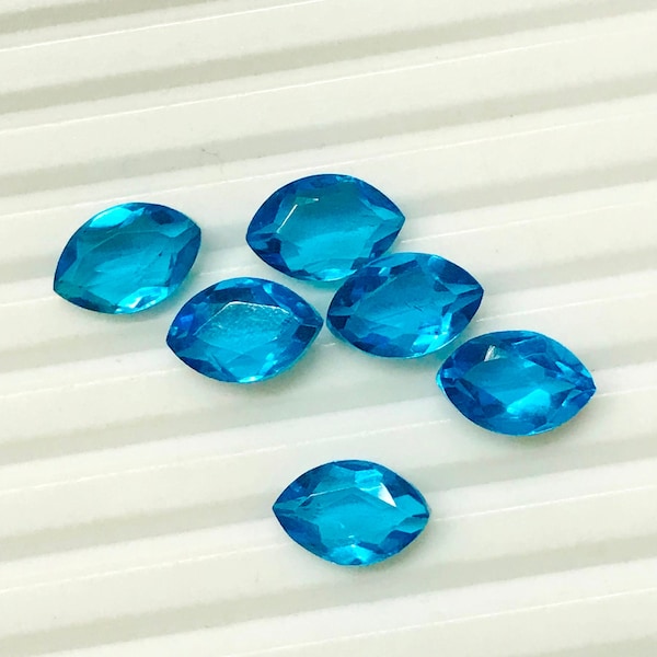 20 Carat Swiss Blue Topaz Hydro Quartz Cut Gemstone - Faceted Blue Topaz Gemstone - Cut Loose Jewelry Making Gemstone - 6x8x12mm