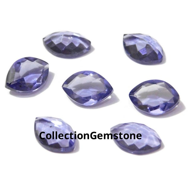 50 Pcs AAA Quality Faceted Tanzanite Colour Hydro Quartz , Calibrated Tanzanite Marquise Gemstone - Loose Gemstone Marquise -8x10mm-15x35mm